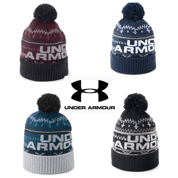 under armour retro pom beanie